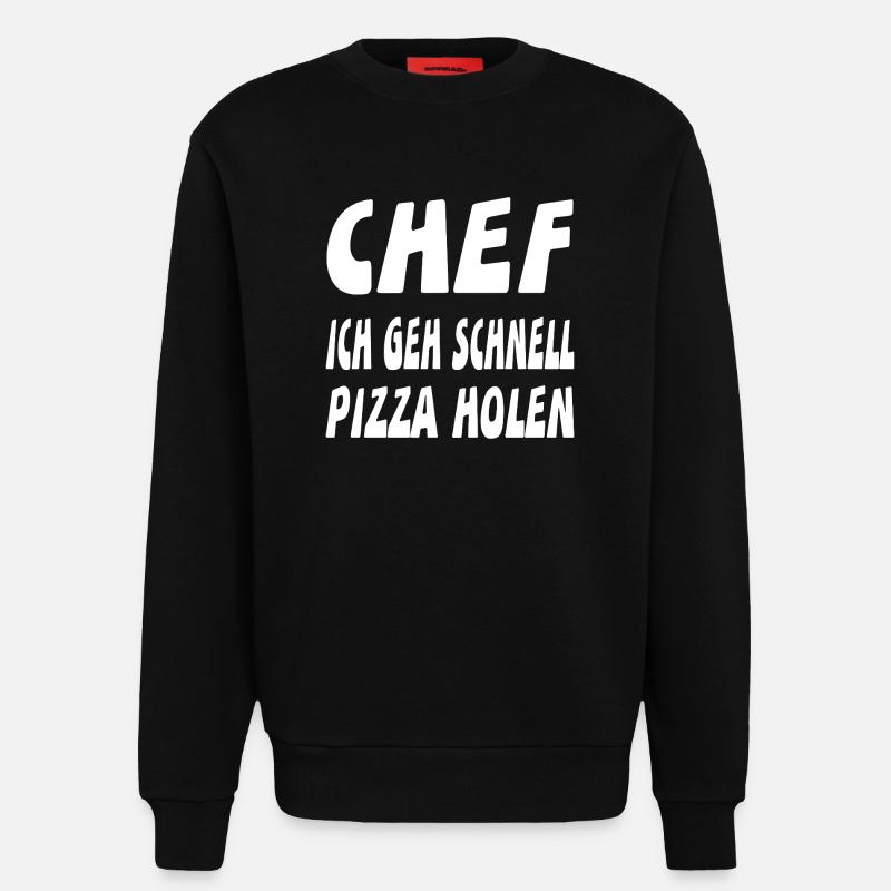 Chef - Sweatshirt - made by SPREAD - SOLID BLACK