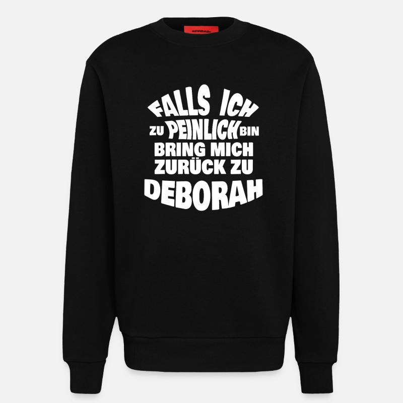Deborah als JGA - Sweatshirt - made by SPREAD  - SOLID BLACK