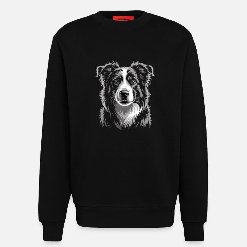 Boder Collie - Sweatshirt - made by SPREAD  - SOLID BLACK