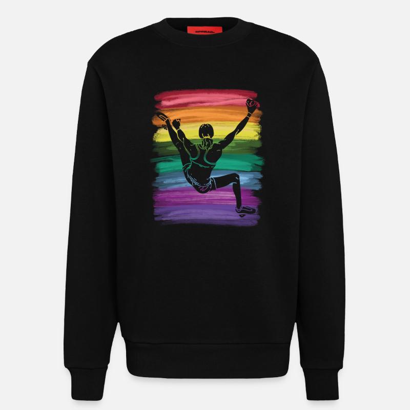 Boulderer Boulder Bouldern - Sweatshirt - made by SPREAD  - SOLID BLACK