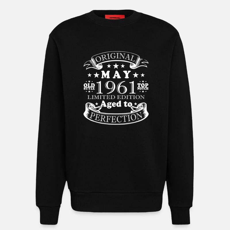 May 1961 - Sweatshirt - made by SPREAD  - SOLID BLACK