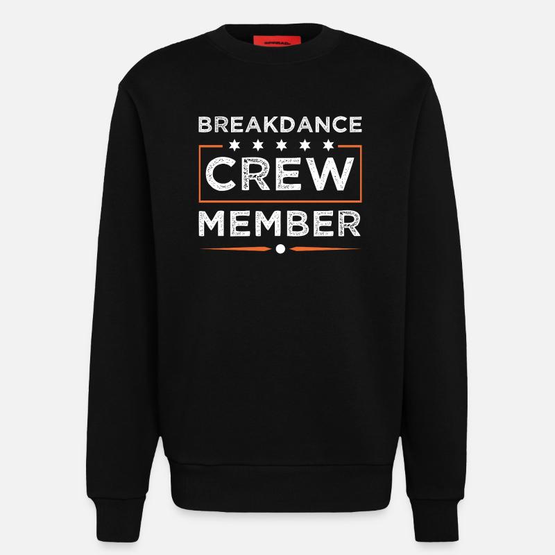 Équipe de breakdance - Sweat bio décontracté fabriqué en UE - SOLID BLACK