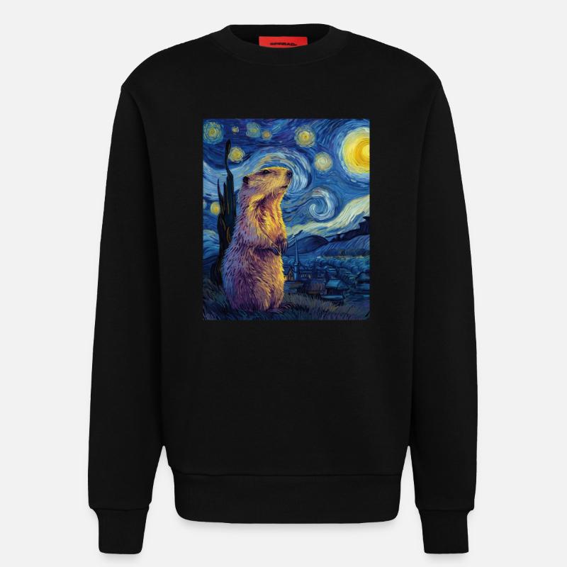 Marmot - Sweatshirt - made by SPREAD  - SOLID BLACK