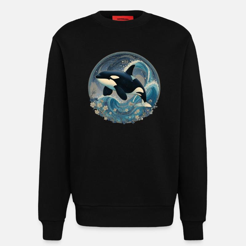 Orca - Sweatshirt - made by SPREAD  - SOLID BLACK