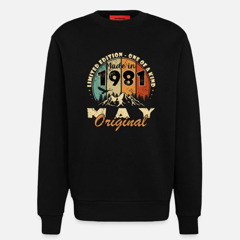 May 1981 - May 1981 - Sweatshirt - made by SPREAD - SOLID BLACK