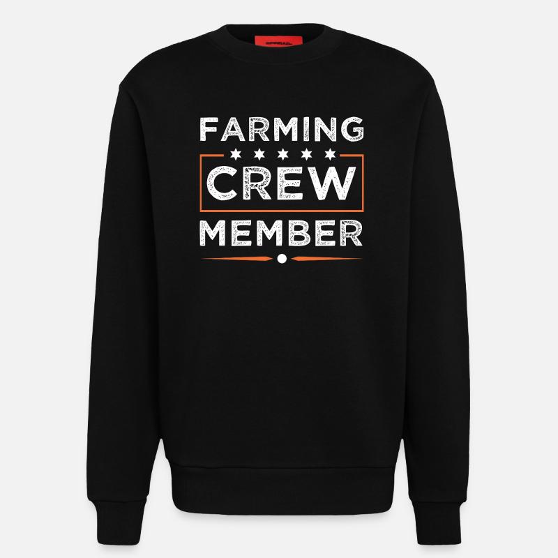Farming Crew - Sweatshirt - made by SPREAD  - SOLID BLACK