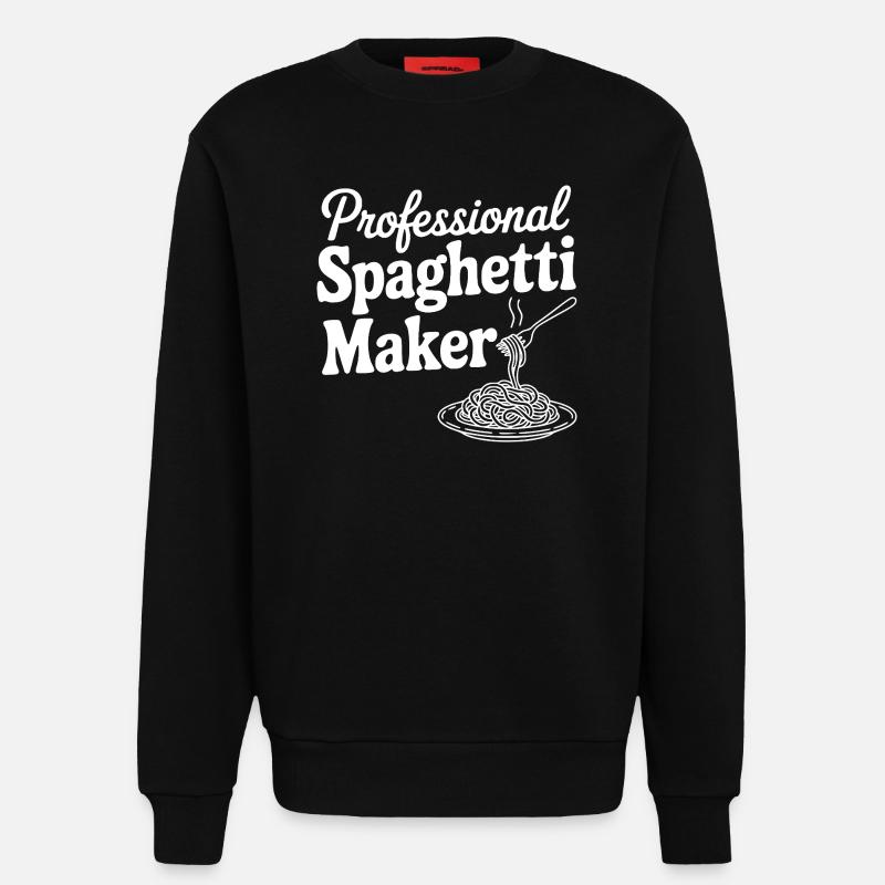 Professional Spaghetti Maker - Sweatshirt - made by SPREAD  - SOLID BLACK