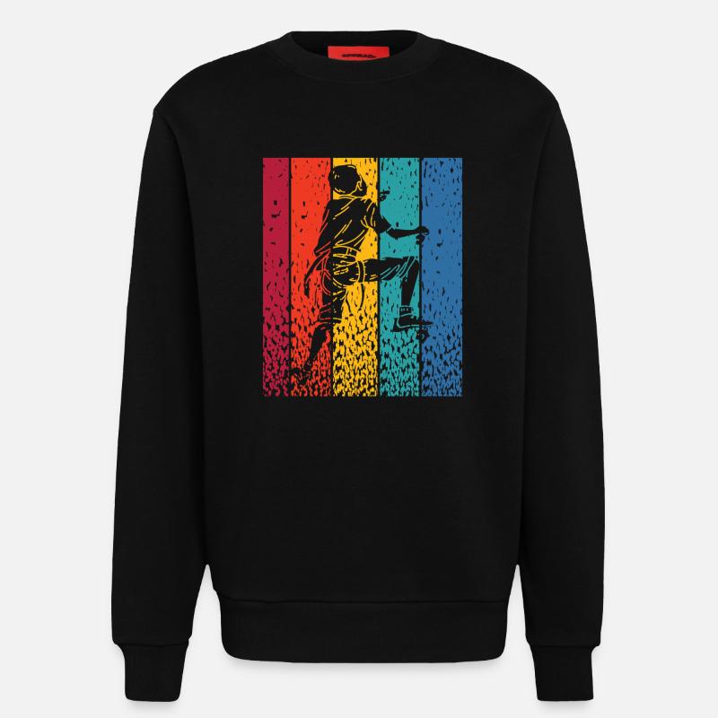 Bloc de bloc de Boulderer - Sweat bio décontracté fabriqué en UE - SOLID BLACK