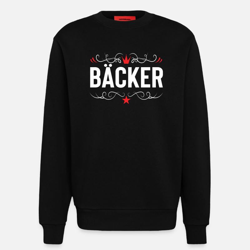 Bäcker Beruf - Sweatshirt - made by SPREAD - SOLID BLACK