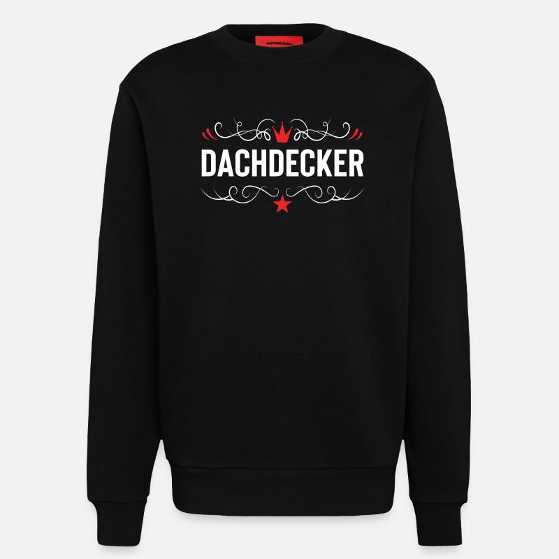 Dachdecker Beruf - Sweatshirt - made by SPREAD - SOLID BLACK