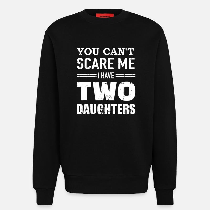 Deux filles Tee Intrépide - Sweat bio décontracté fabriqué en UE - SOLID BLACK