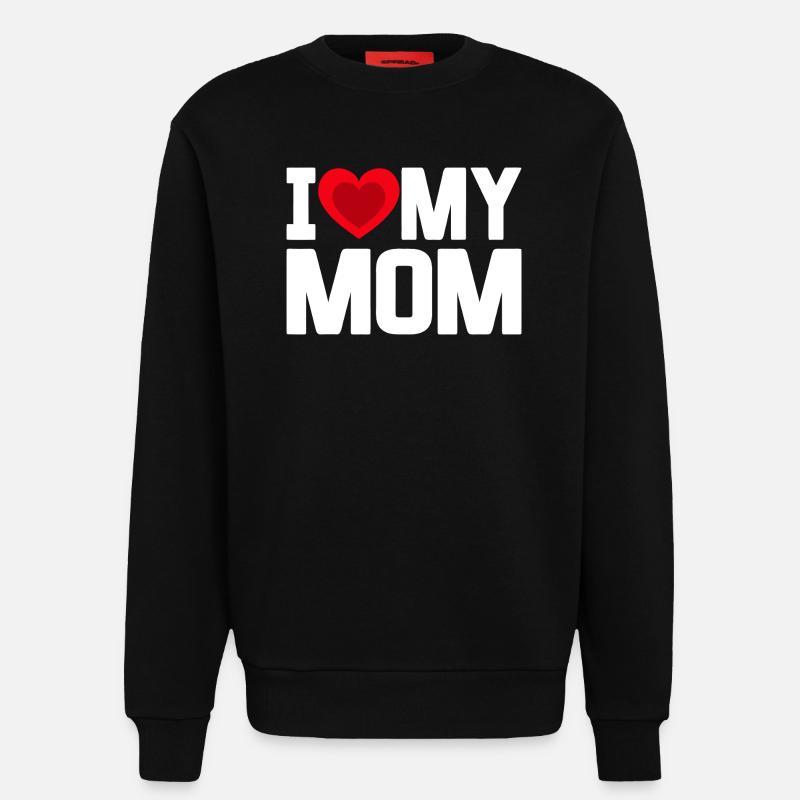 Ich liebe meine Mutter - Sweatshirt - made by SPREAD - SOLID BLACK