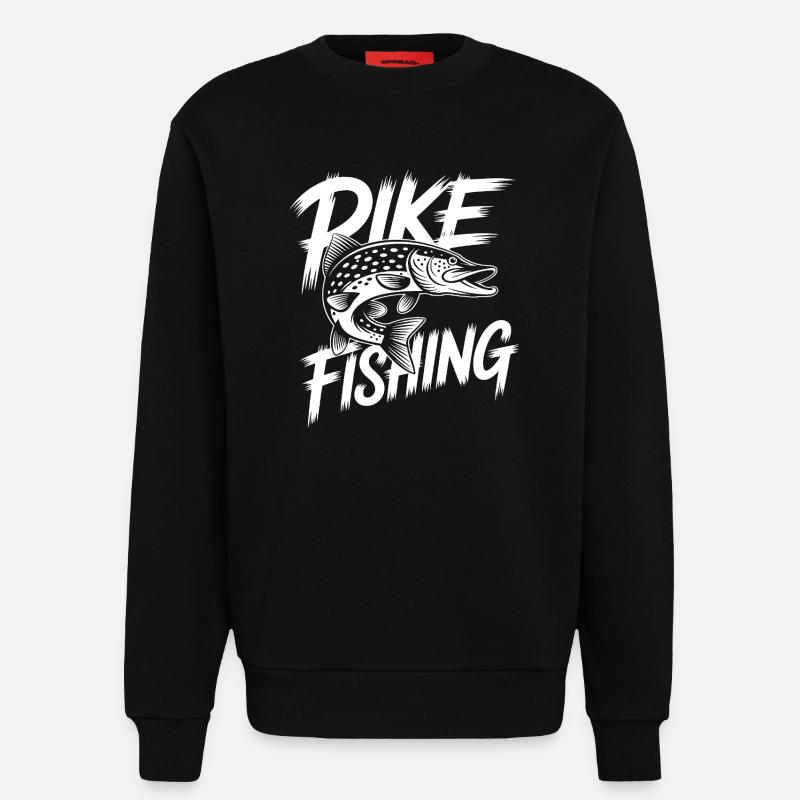 Predatory Pike - Sweatshirt - made by SPREAD  - SOLID BLACK