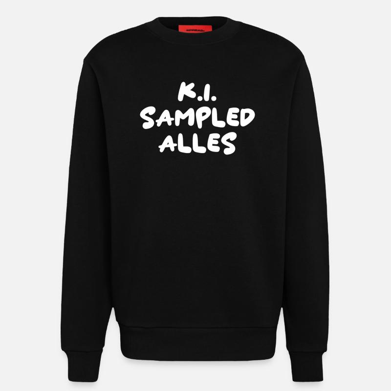 A.I. Sampled Everything - Sweatshirt - made by SPREAD  - SOLID BLACK