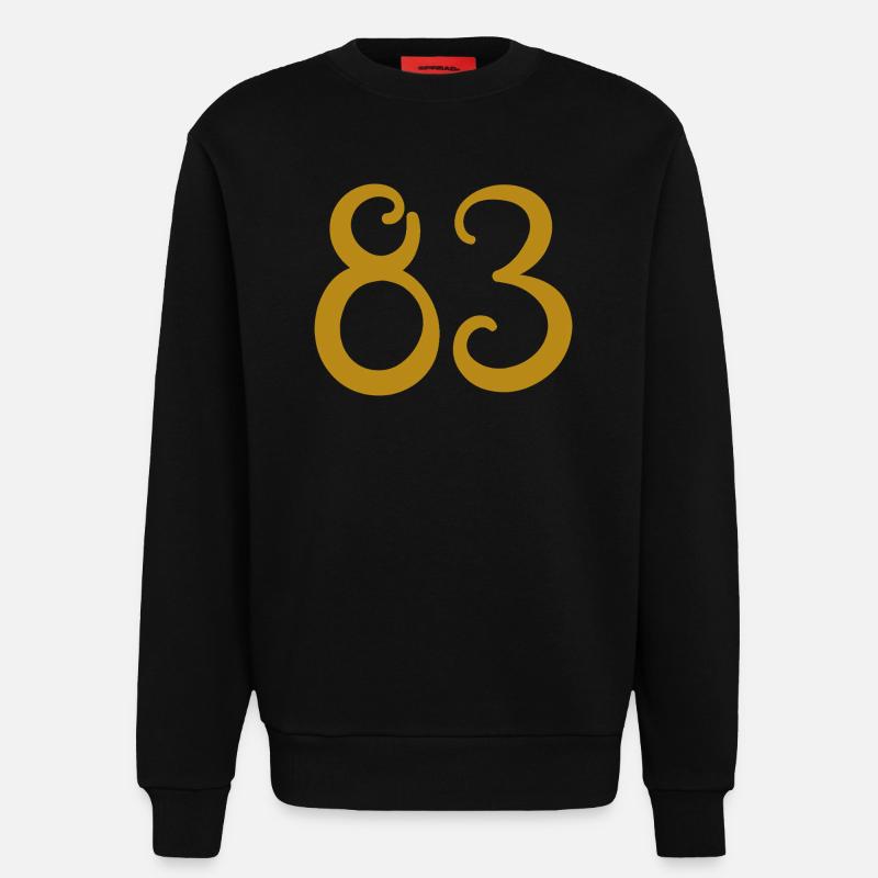 83 - Sweatshirt - made by SPREAD  - SOLID BLACK