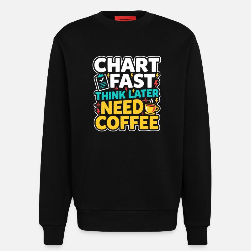 Nachtschicht-krankenschwester, Müde - Sweatshirt - made by SPREAD  - SOLID BLACK