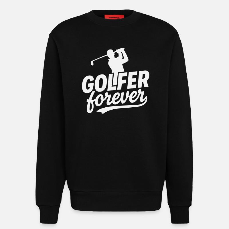 Golfer Forever Logo-Motiv - Sweatshirt - made by SPREAD  - SOLID BLACK