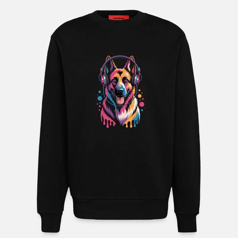 Deutscher Schäferhund - Sweatshirt - made by SPREAD  - SOLID BLACK