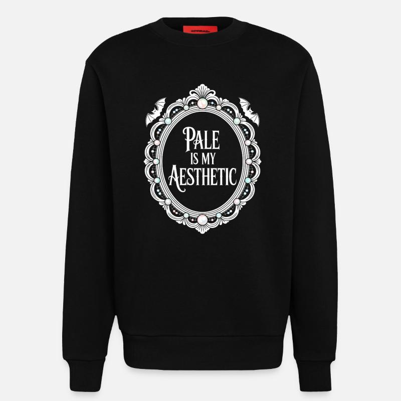 Pale Aesthetic Frame Typografie - Sweatshirt - made by SPREAD  - SOLID BLACK