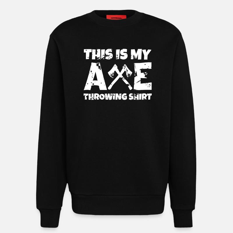 Axe Throwing Pride Tee - Sweatshirt - made by SPREAD - SOLID BLACK