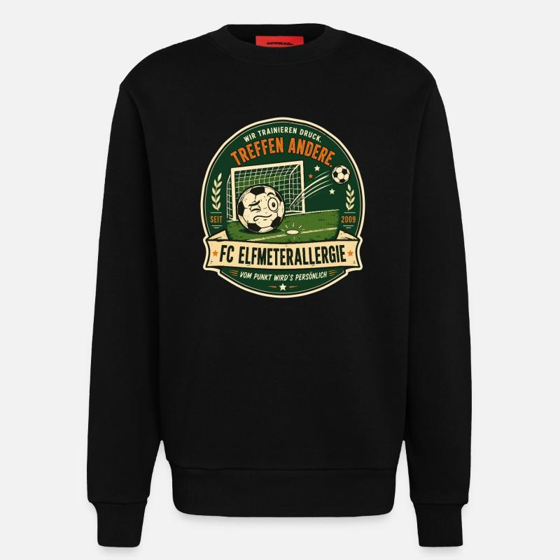 FC Elfmeterallergie - Sweatshirt - made by SPREAD  - SOLID BLACK