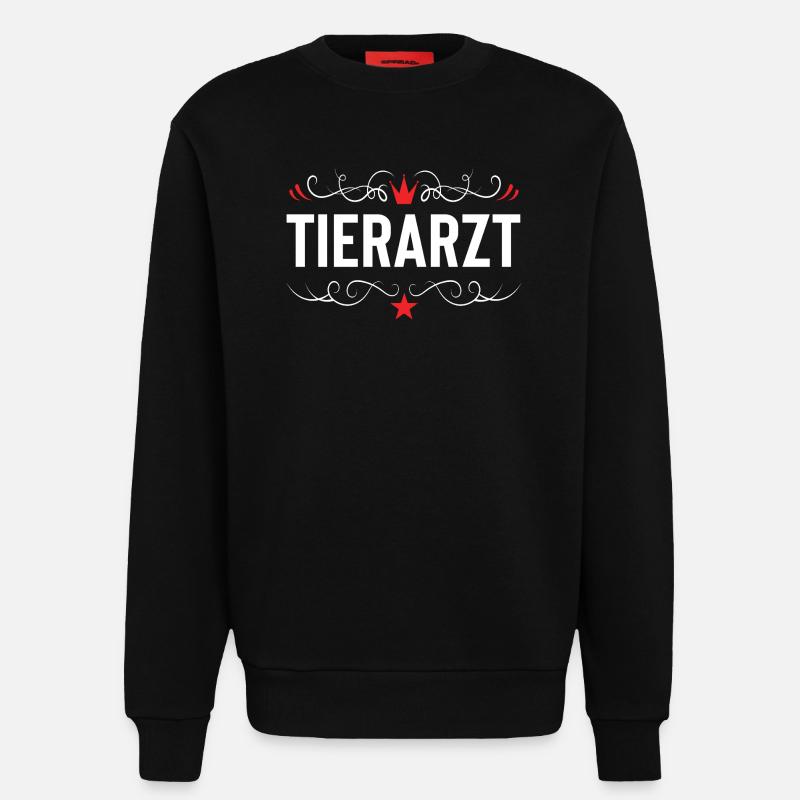 Tierarzt Beruf - Sweatshirt - made by SPREAD - SOLID BLACK