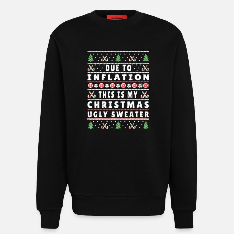Inflation Weihnachten Hässlicher Pullover - Sweatshirt - made by SPREAD  - SOLID BLACK