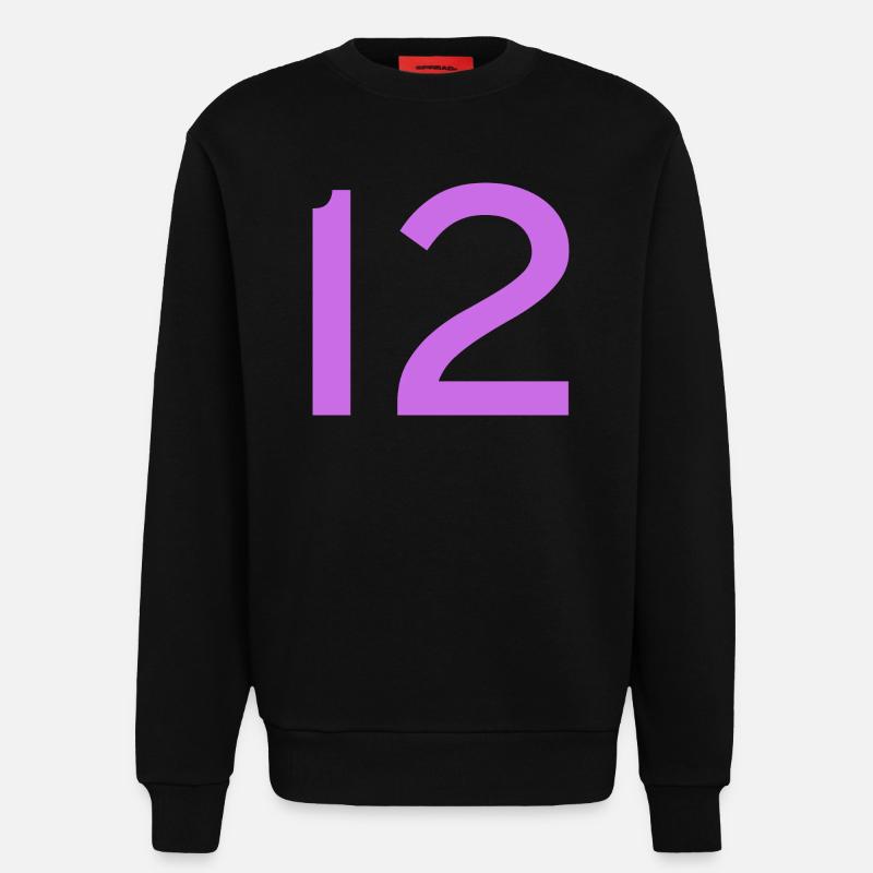 12 - Sweat bio décontracté fabriqué en UE - SOLID BLACK