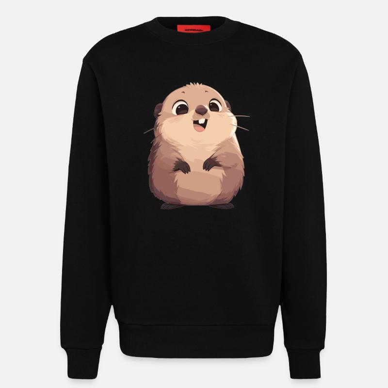 Murmeltiere Murmeltier - Sweatshirt - made by SPREAD - SOLID BLACK