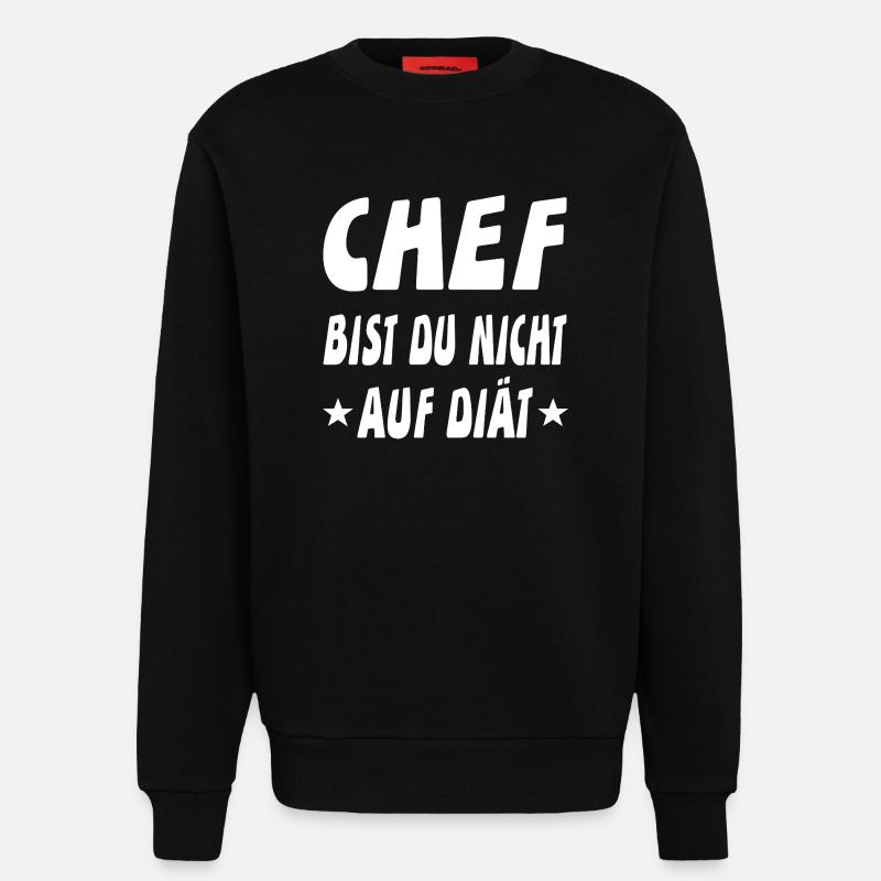 Chef - Sweatshirt - made by SPREAD - SOLID BLACK