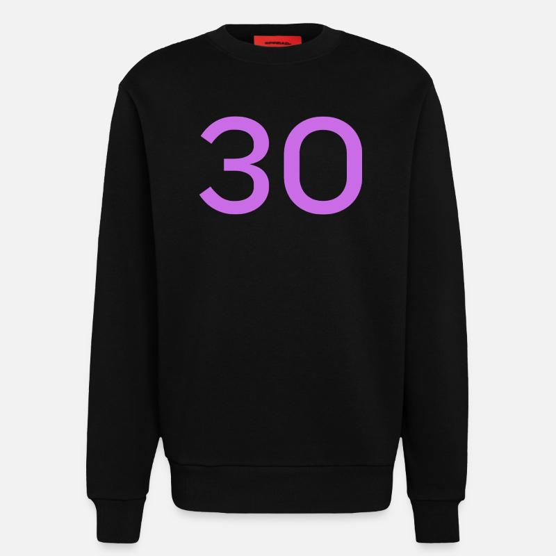 30 - Sweatshirt - made by SPREAD  - SOLID BLACK