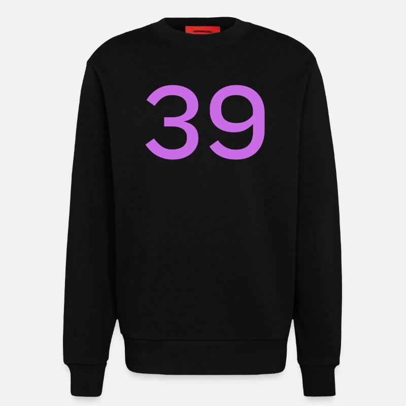 39 - Sweatshirt - made by SPREAD  - SOLID BLACK