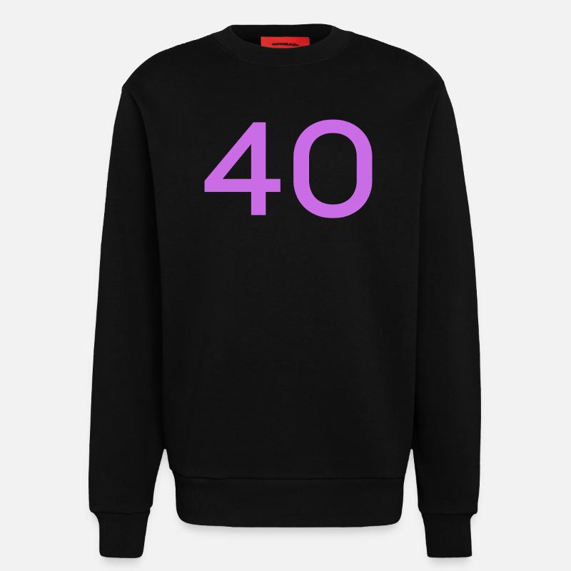 40 - Sweatshirt - made by SPREAD  - SOLID BLACK