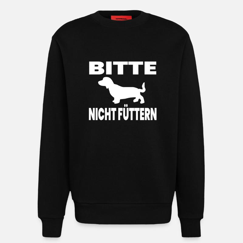 Dackel - Sweatshirt - made by SPREAD  - SOLID BLACK