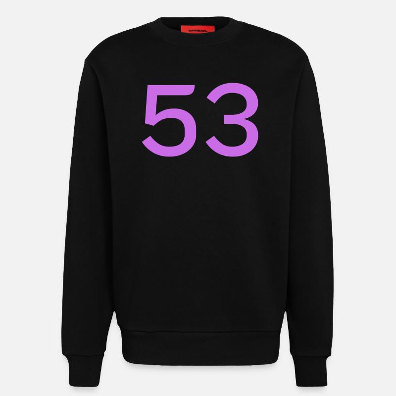 53 - Sweatshirt - made by SPREAD  - SOLID BLACK