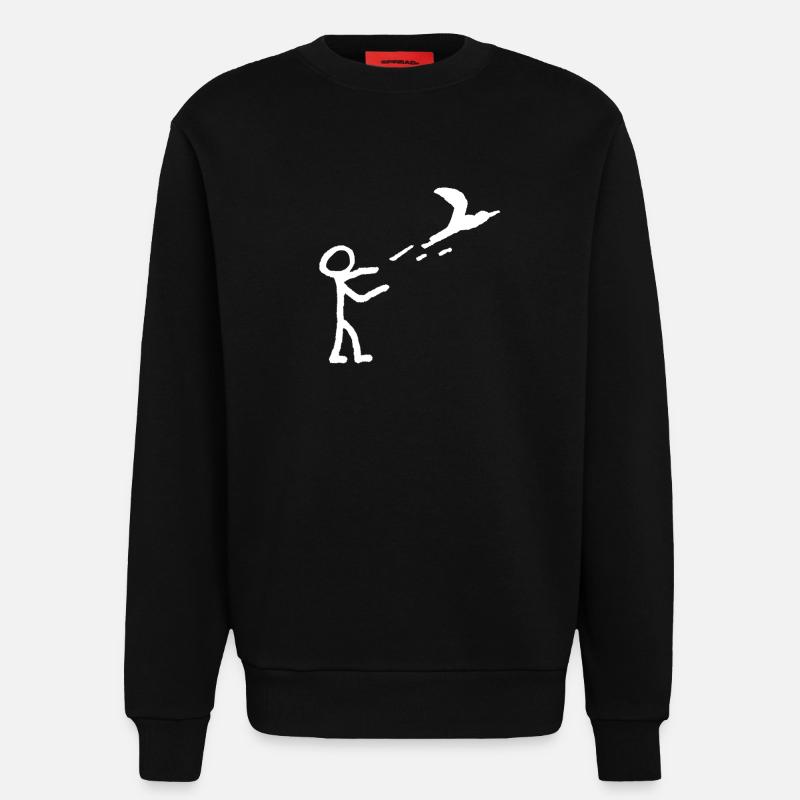 Fliegen lassen - Sweatshirt - made by SPREAD  - SOLID BLACK