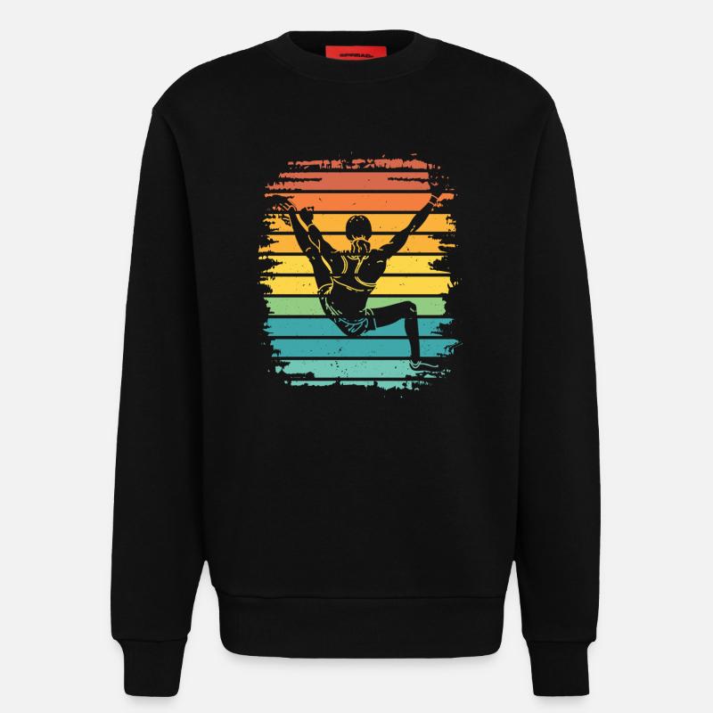 Bloc de bloc de Boulderer - Sweat bio décontracté fabriqué en UE - SOLID BLACK