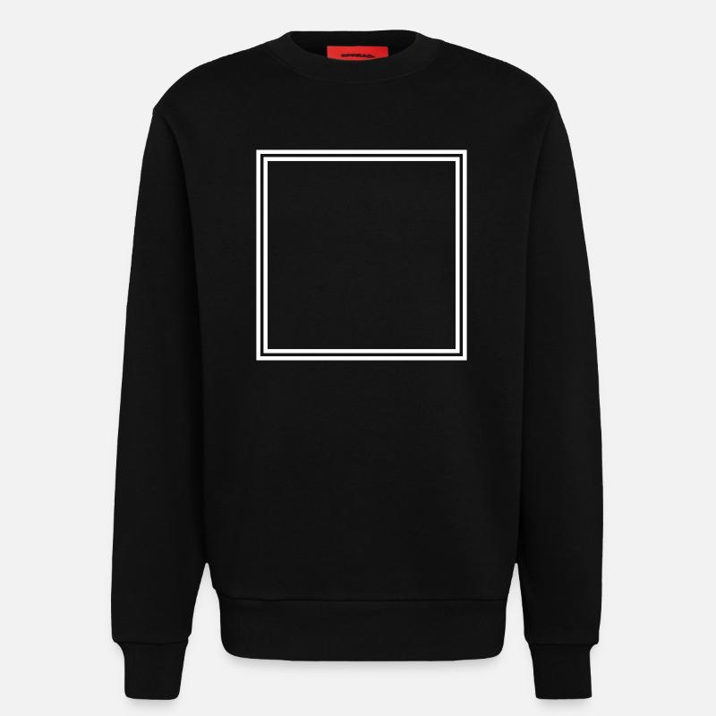 Frame Empty - Sweatshirt - made by SPREAD - SOLID BLACK