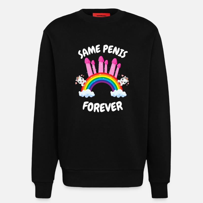 Same Penis Forever Bride - Sweatshirt - made by SPREAD  - SOLID BLACK