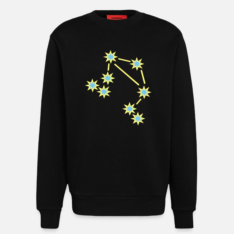 Sternzeichen Waage - Sweatshirt - made by SPREAD  - SOLID BLACK