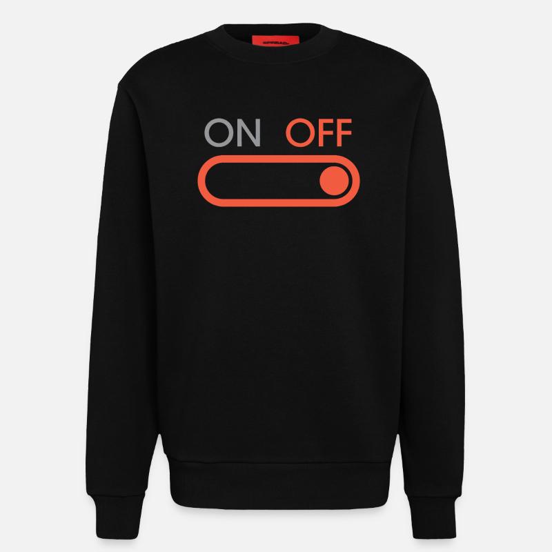 off button - Gaming und Streaming - Sweatshirt - made by SPREAD  - SOLID BLACK