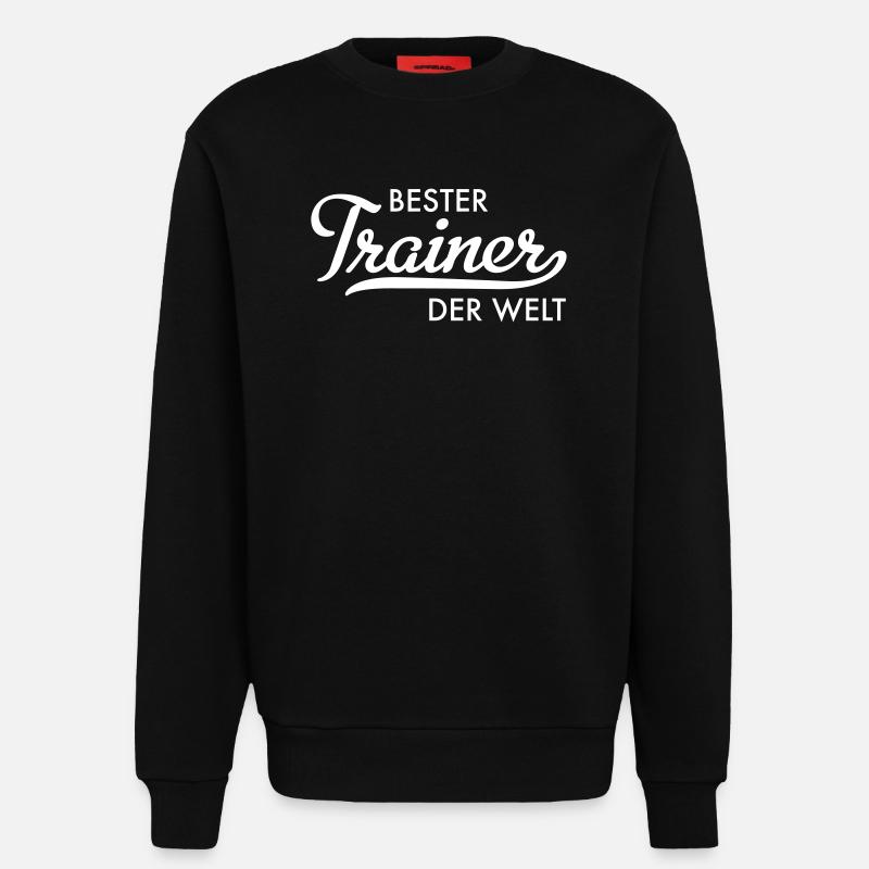 bester trainer der welt - Sweatshirt - made by SPREAD  - SOLID BLACK