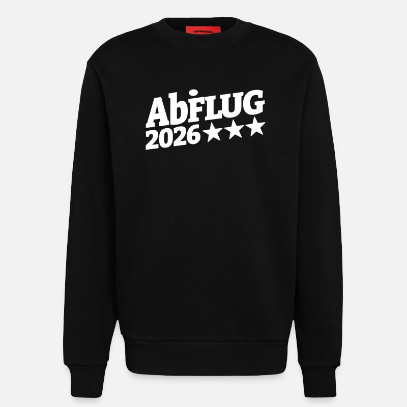 Abi Abflug 2026 Sternenpfad | Durchstarten - Sweatshirt - made by SPREAD - SOLID BLACK