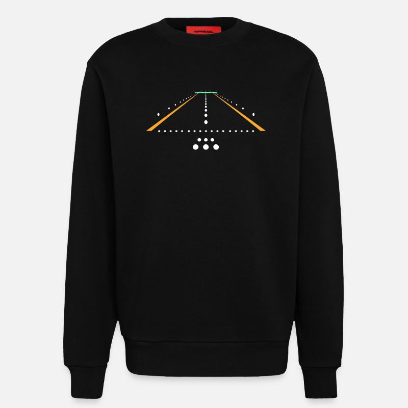 Flugzeug Flug Pilot Flugzeug Fluggesellschaft - Sweatshirt - made by SPREAD  - SOLID BLACK