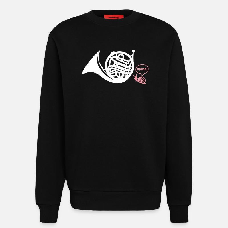 Waldhorn Hornist - Sweatshirt - made by SPREAD  - SOLID BLACK
