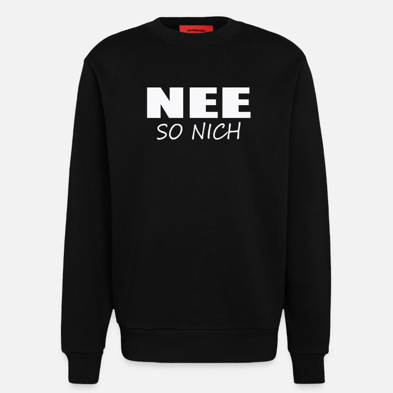 NON, PAS COMME ÇA - Sweat bio décontracté fabriqué en UE - SOLID BLACK