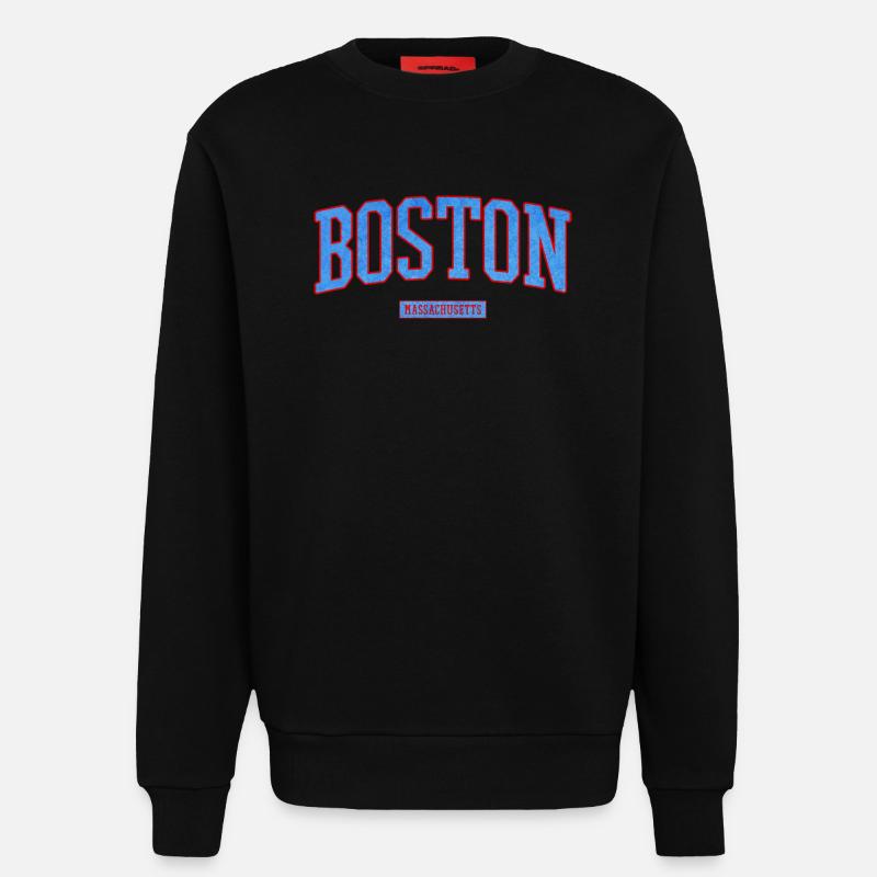 Boston Stadt Pride Emblem - Sweatshirt - made by SPREAD - SOLID BLACK