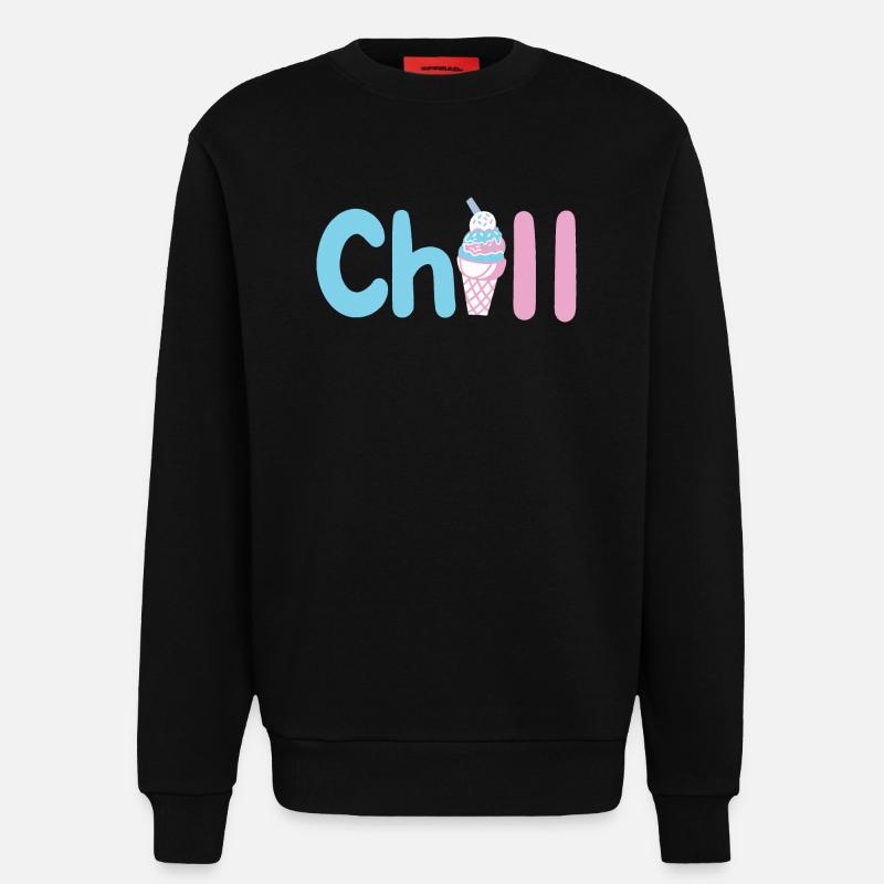 Eiscreme Sommer - Sweatshirt - made by SPREAD  - SOLID BLACK