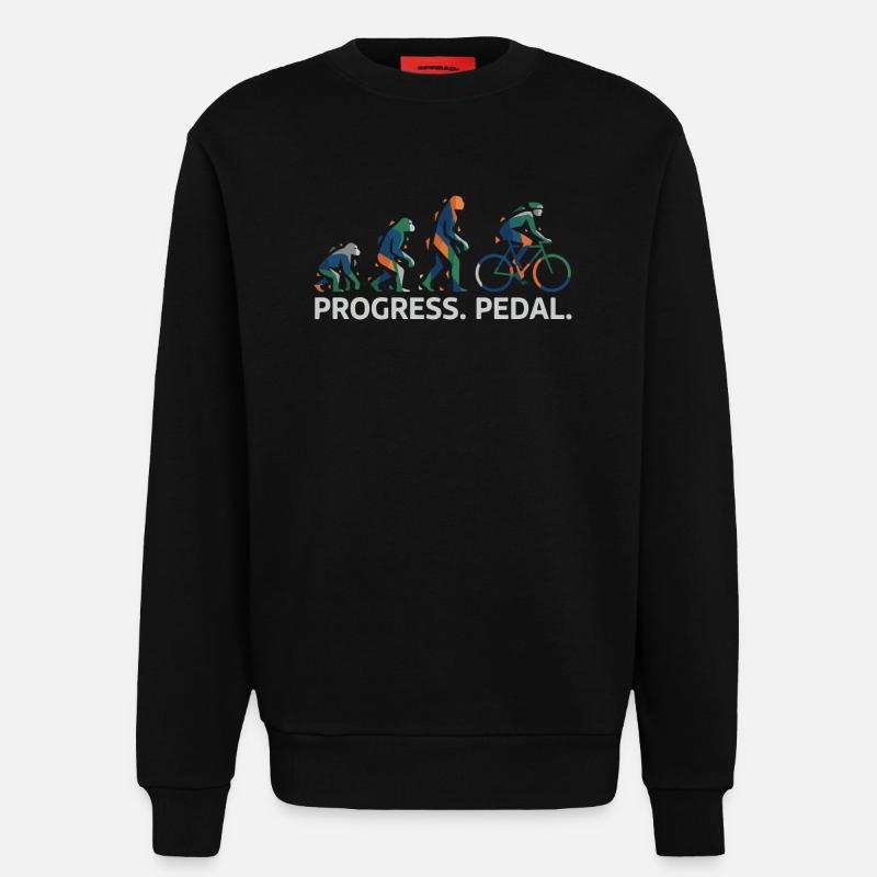 Progress Pedal Evolution - Sweatshirt - made by SPREAD  - SOLID BLACK