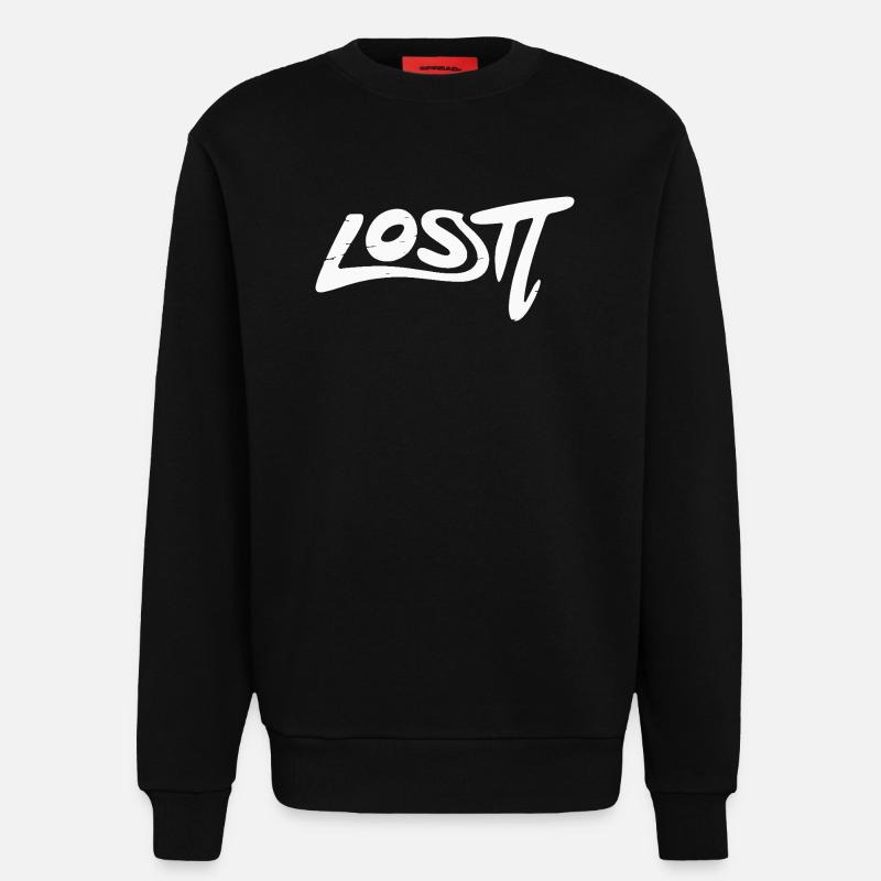 Verlorenes Graffiti-Wortzeichen - Sweatshirt - made by SPREAD  - SOLID BLACK